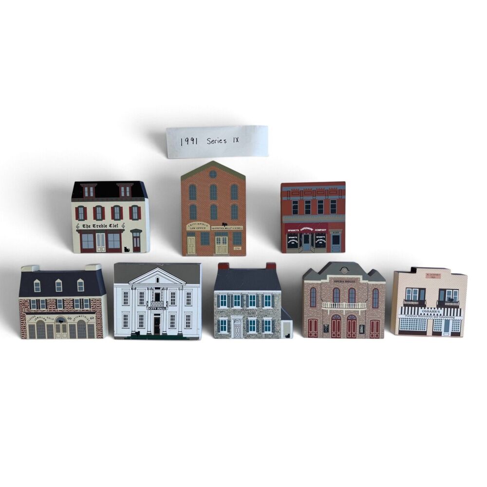 Vintage Cat’s Meow SERIES IX Shelf Sitter Houses 1991